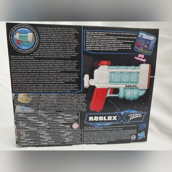 NERF. ROBLOX Super Soaker BIG Paintball: Guass Water Blaster - Picture 11 of 11